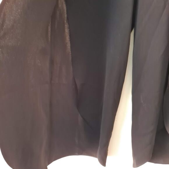 Express Womens Black High Rise Crop Wrap Pants with Tie Belts - Size 0 - Picture 10 of 10